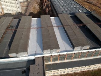 Ремонт ендовы мембранной кровли